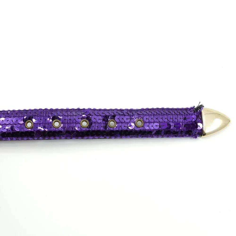 Vintage Purple Sequined Belt
